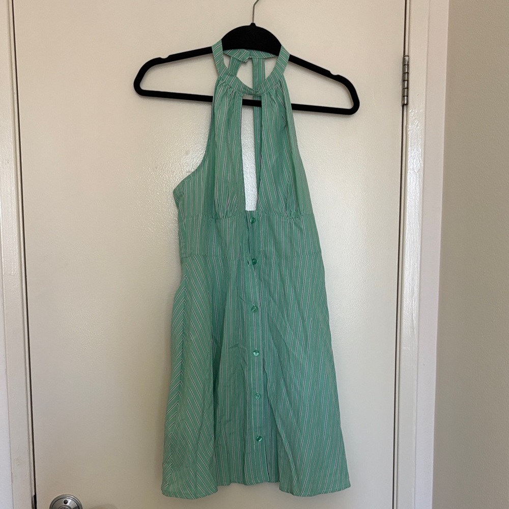 ASOS Green Striped Dress